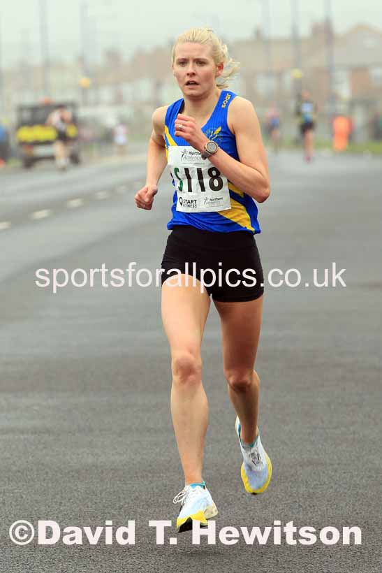 Senior womens 6 Stage 2023 Northern Mens 12 stage and Womens 6 Stage Relays and Young Athletes, Redcar. Photo: David T. Hewitson/Sports for All Pics